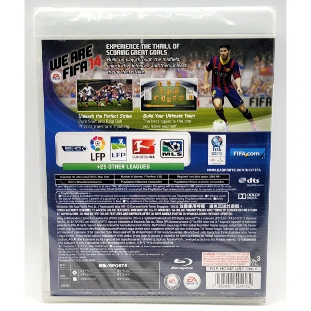 FIFA 14 Ultimate Edition Sony PlayStation 3 PS3 Soccer Asia English NEW SEALED